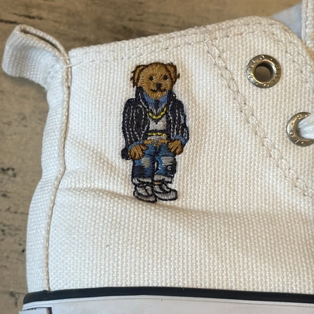 Polo by Ralph Lauren Kids White High-Top Sneakers - Picture 8 of 8